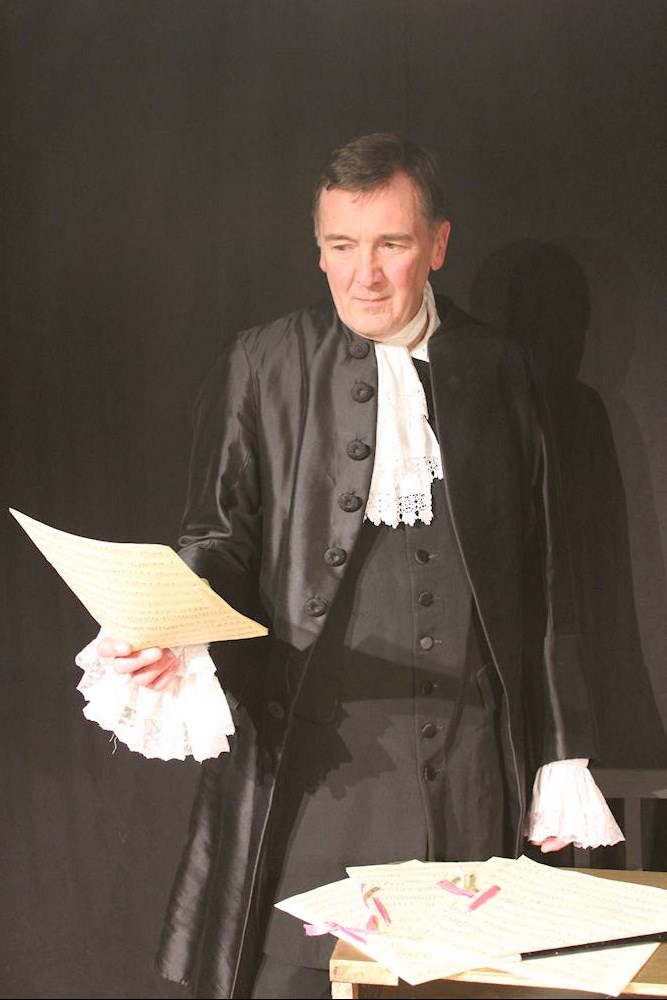 Ian Hartley as Salieri in Amadeus (2019).