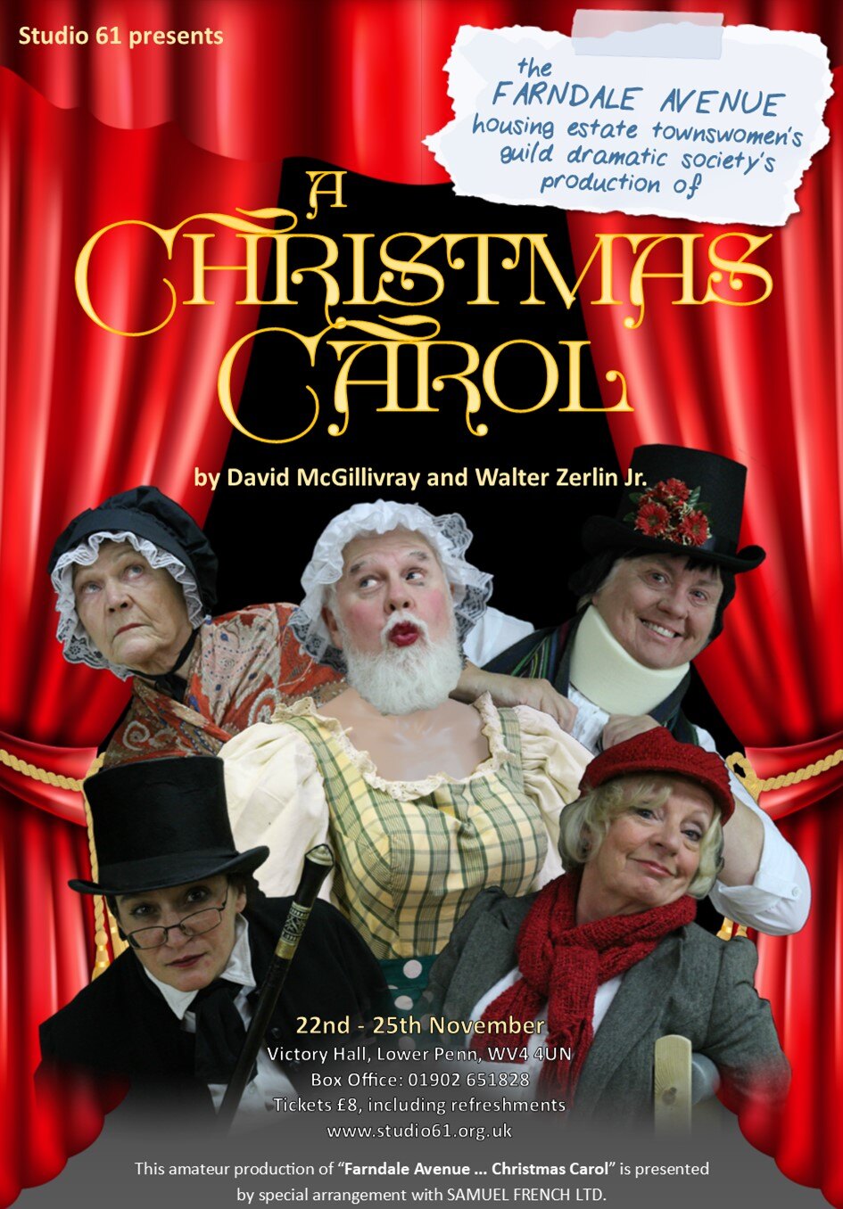 2018 11 Farndale Avenue ... Christmas Carol Poster